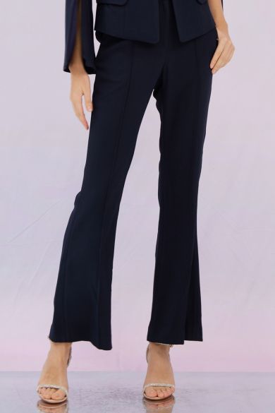 Glennda Navy Flare Pants - Nimisski