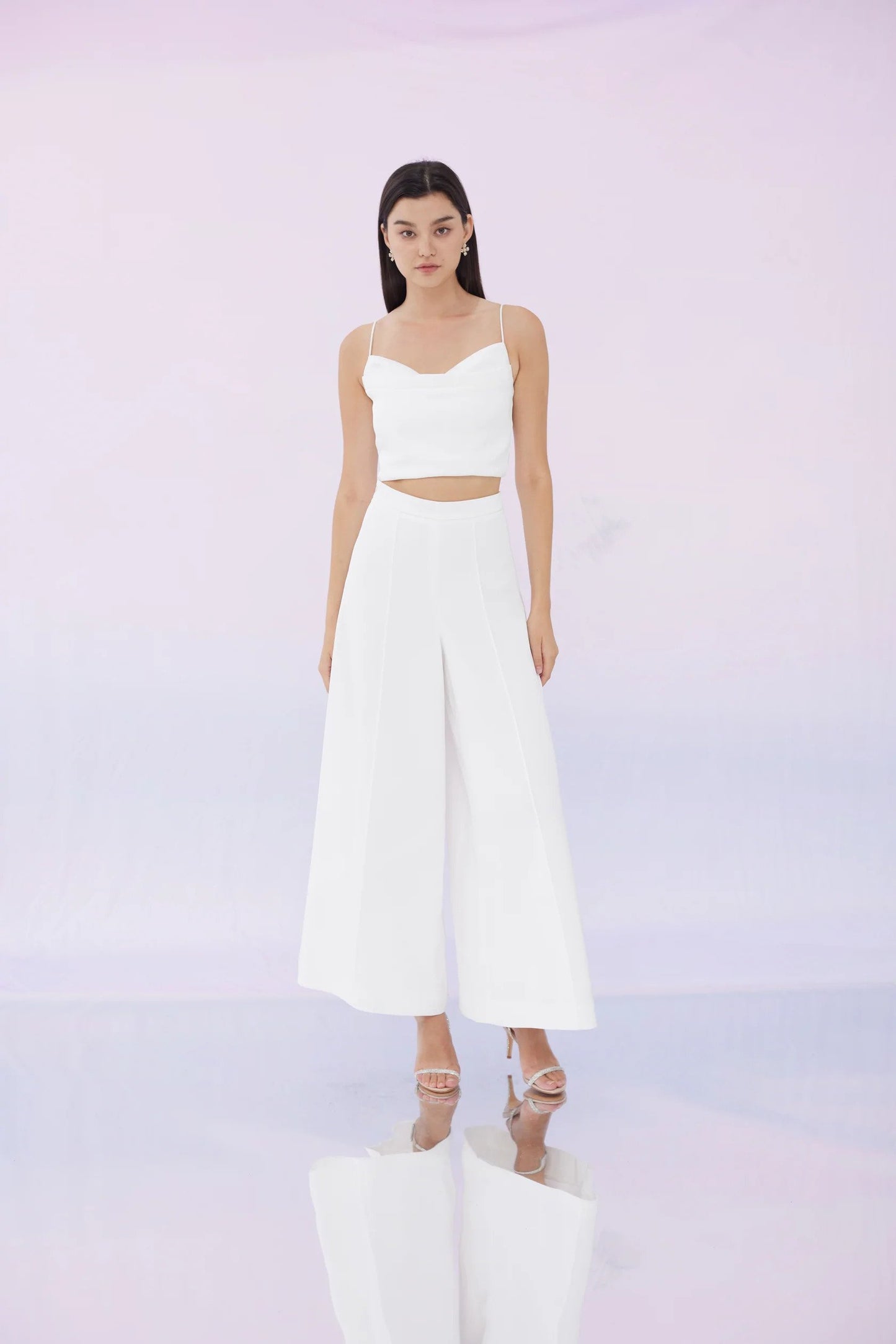 Felise White Long Pants