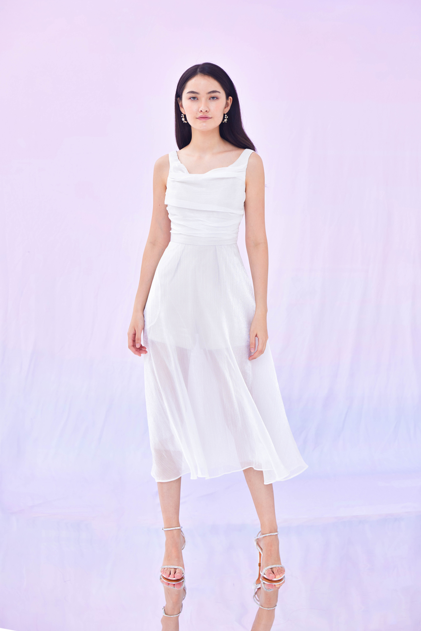 Farren White Organza Dress