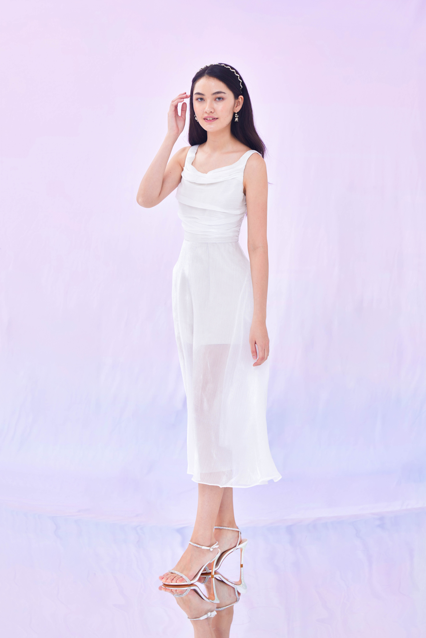 Farren White Organza Dress