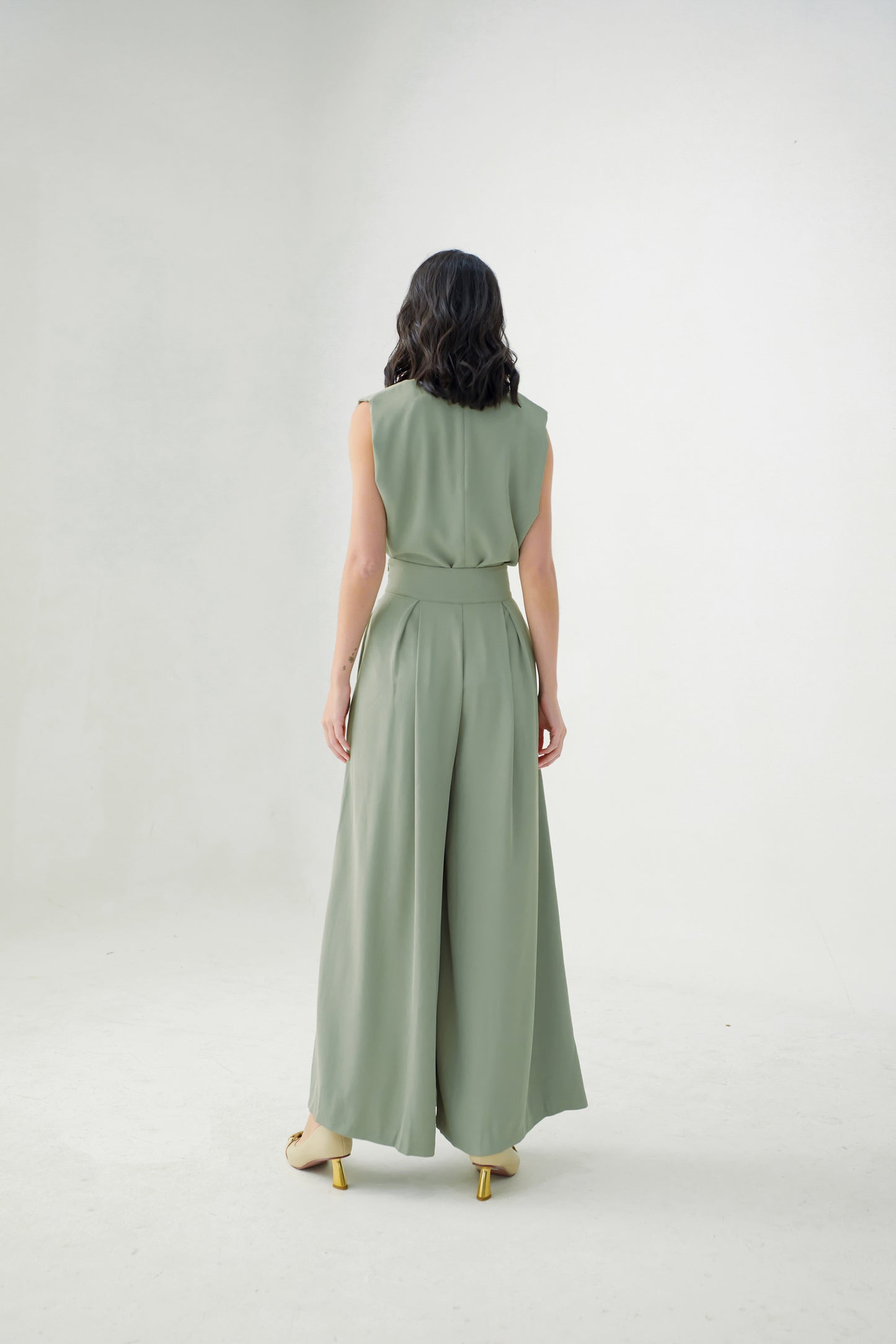 Elyssa Dusty Green Top