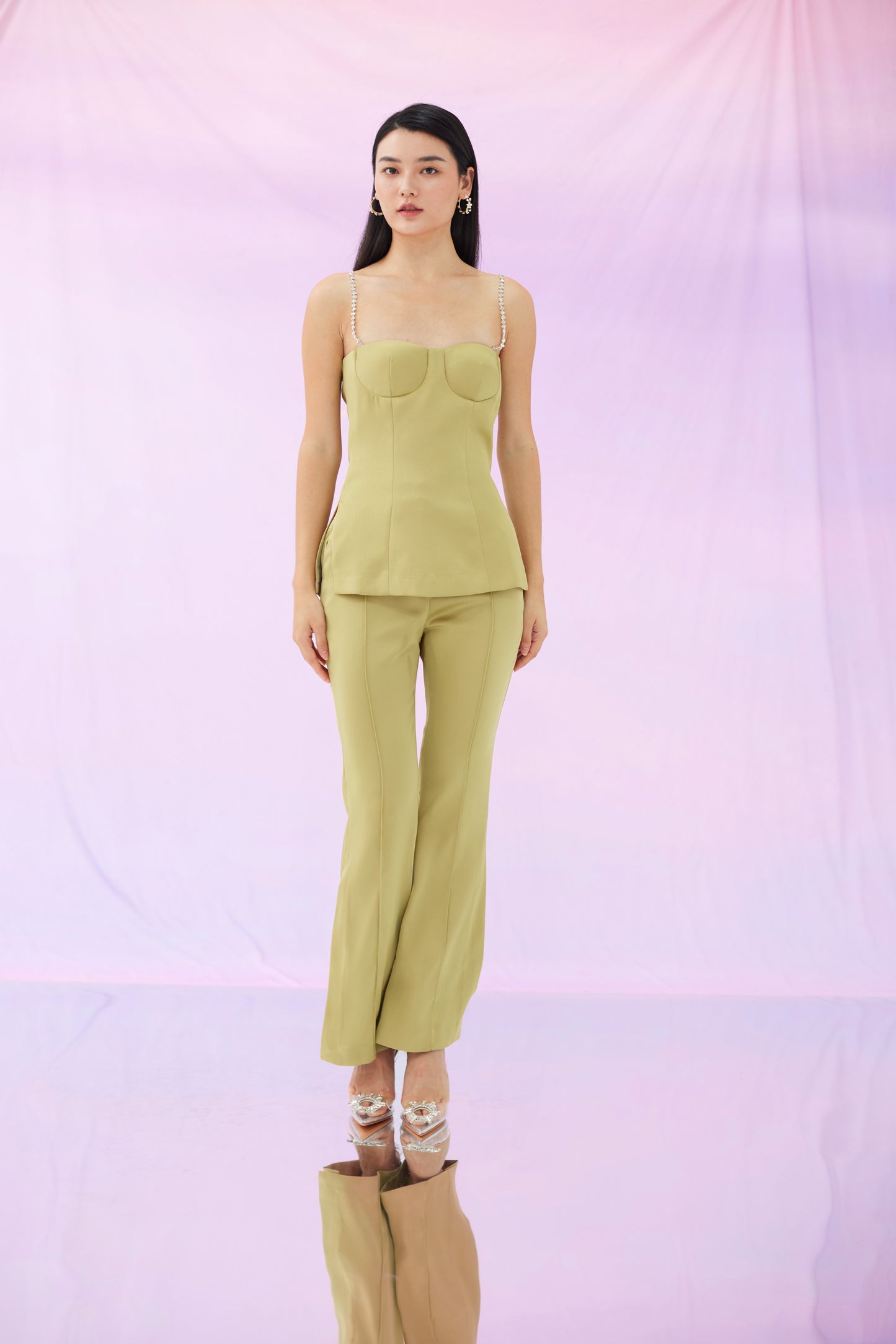 Freya Bustier Top and Pants Set