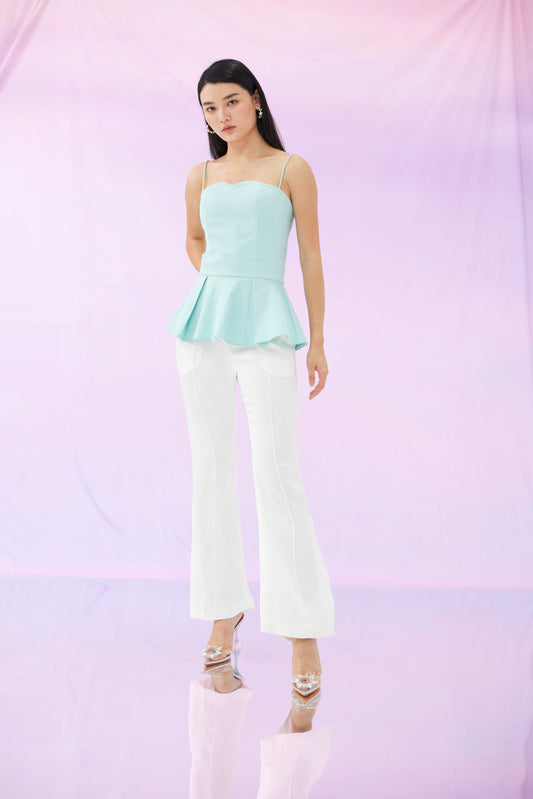 Goldia Turquoise Blue Top