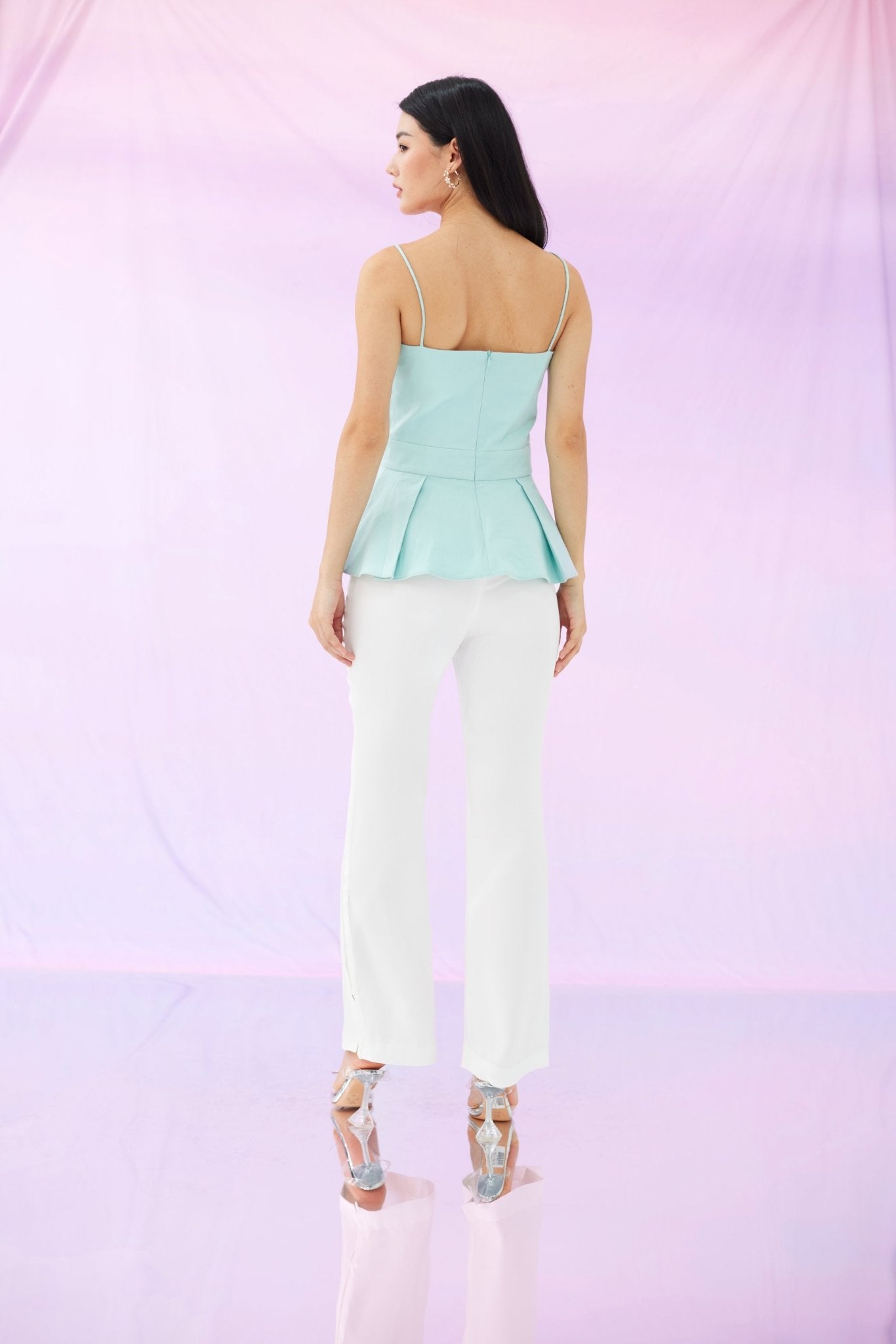 Goldia Turquoise Blue Top - Nimisski