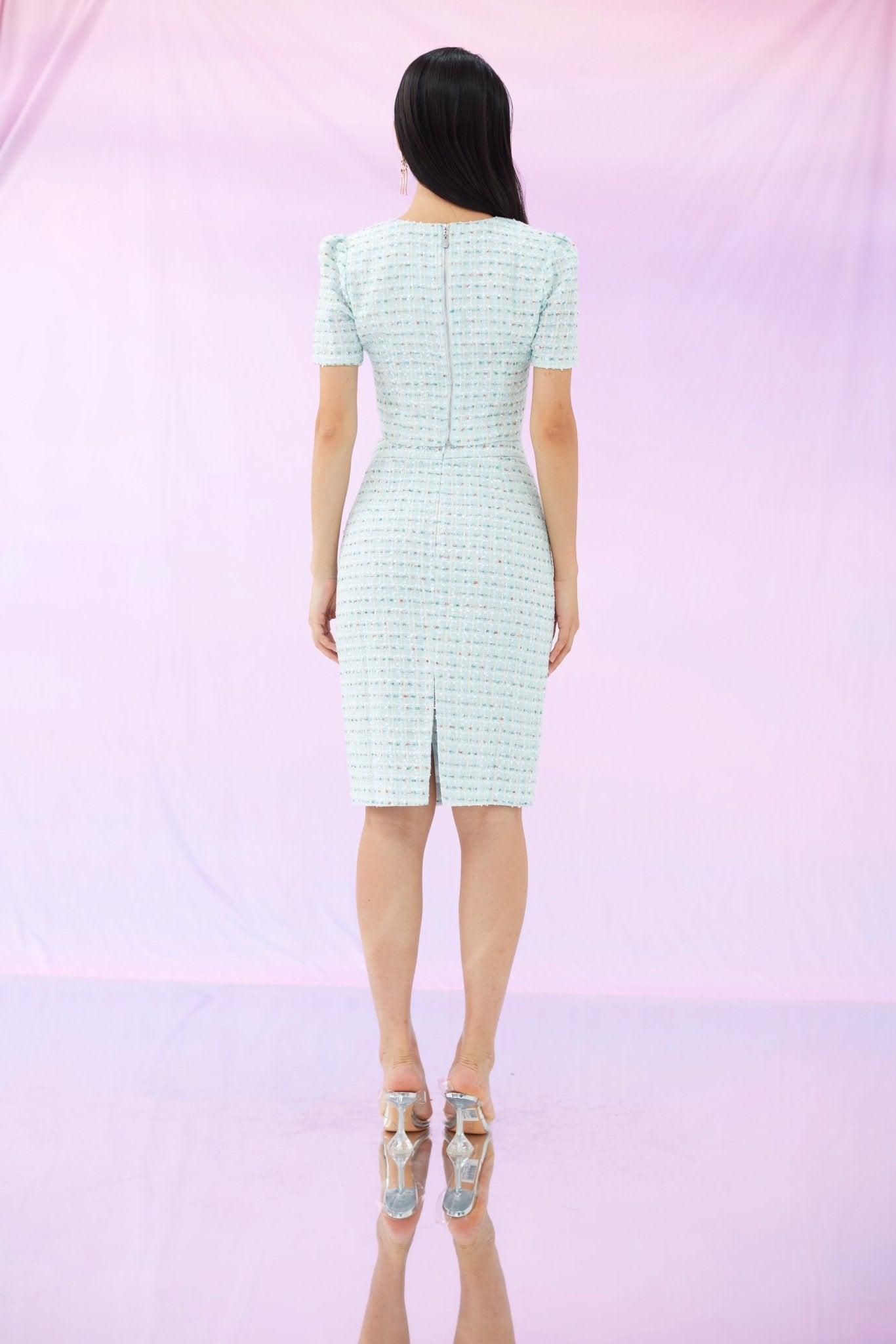 Griselda Blue Tweed Skirt - Nimisski