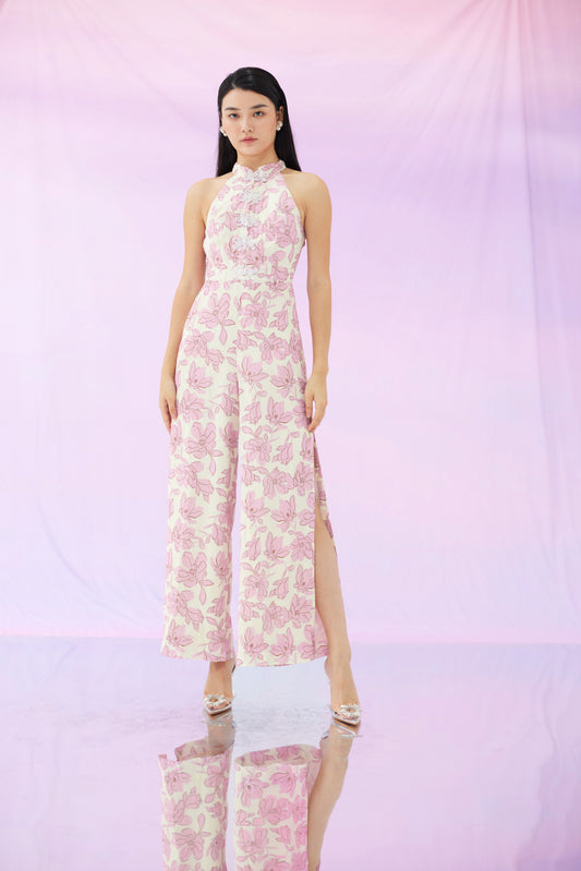 Gaynelle Jumpsuit Pink Printed