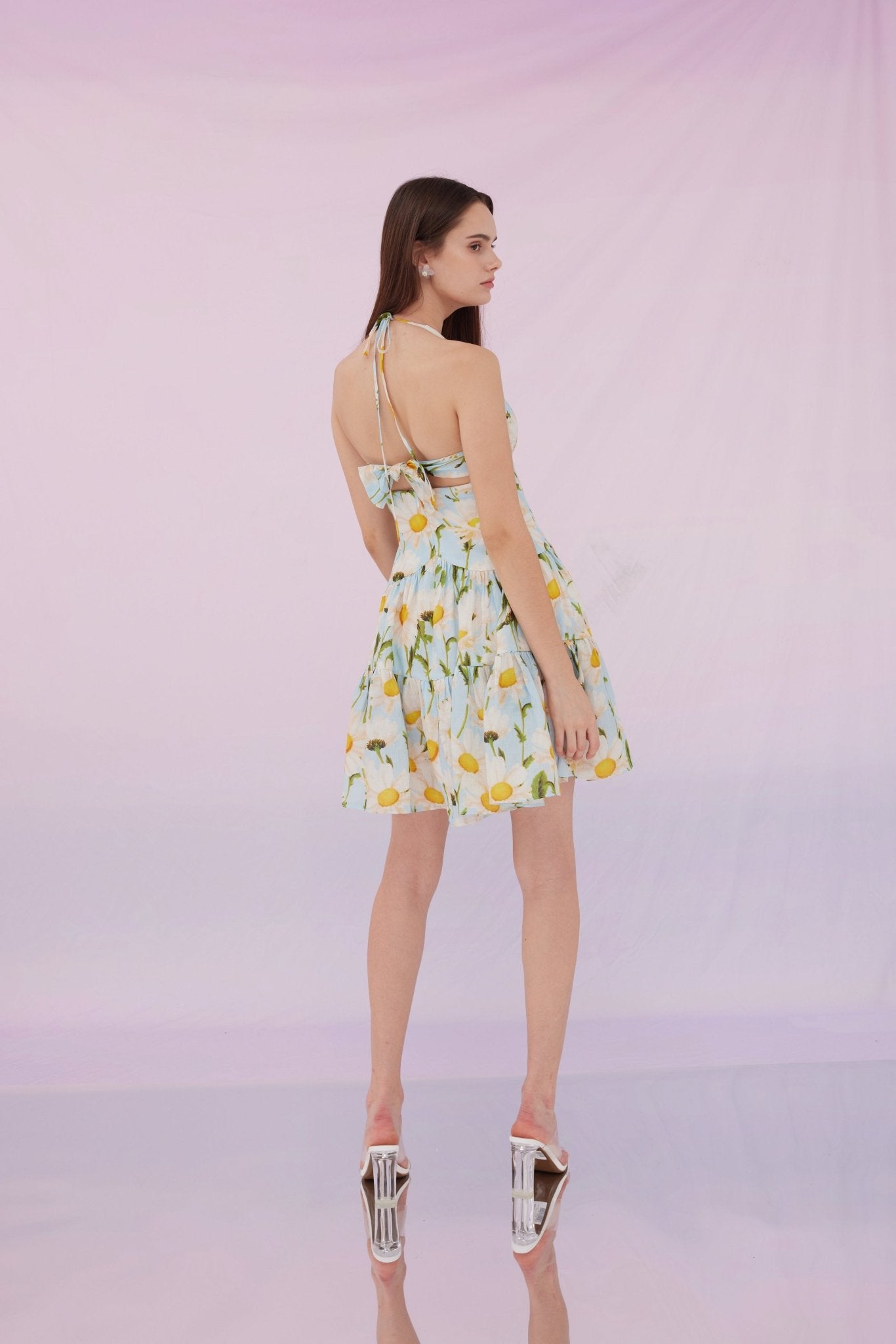 Glory Blue Daisy Dress - Nimisski