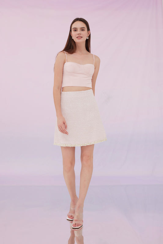 Jennifer Nude Pink Bustier Top