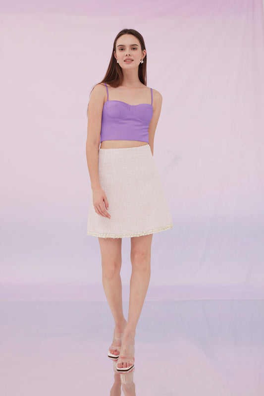 Jennifer Purple Bustier Top