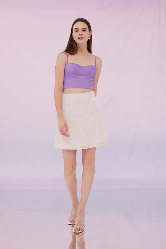 Jennifer Purple Bustier Top - Nimisski