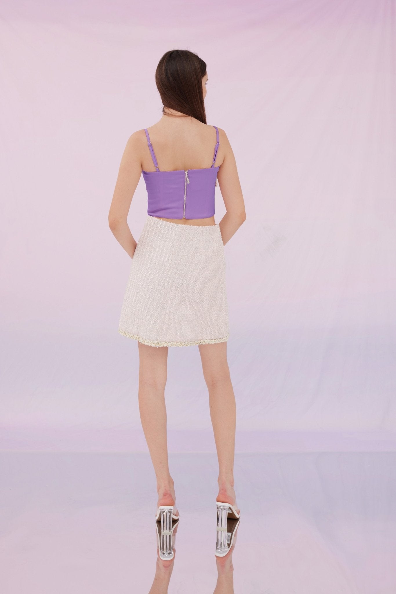 Jennifer Purple Bustier Top - Nimisski