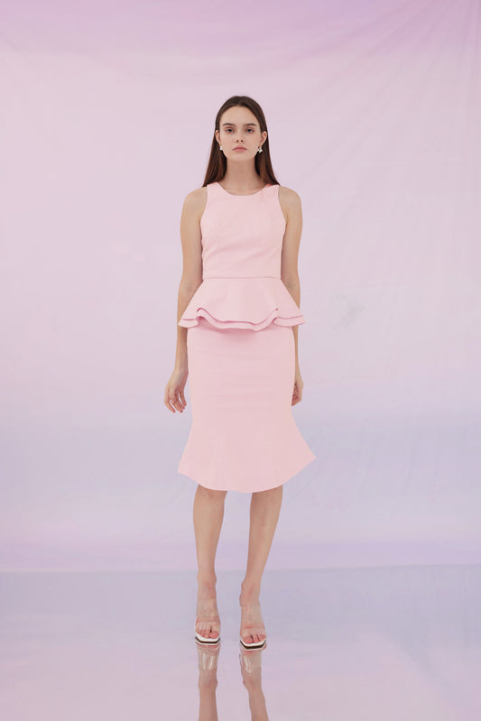 Frederika Pink Denim Top