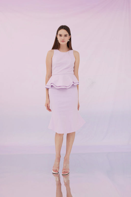 Frederika Purple Denim Skirt