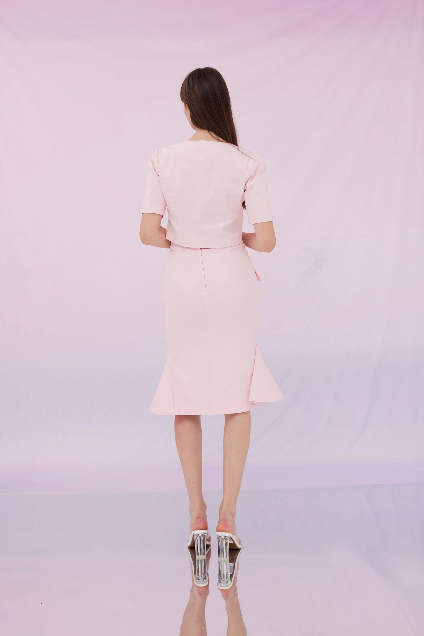 Gwin Skirt Pink Denim