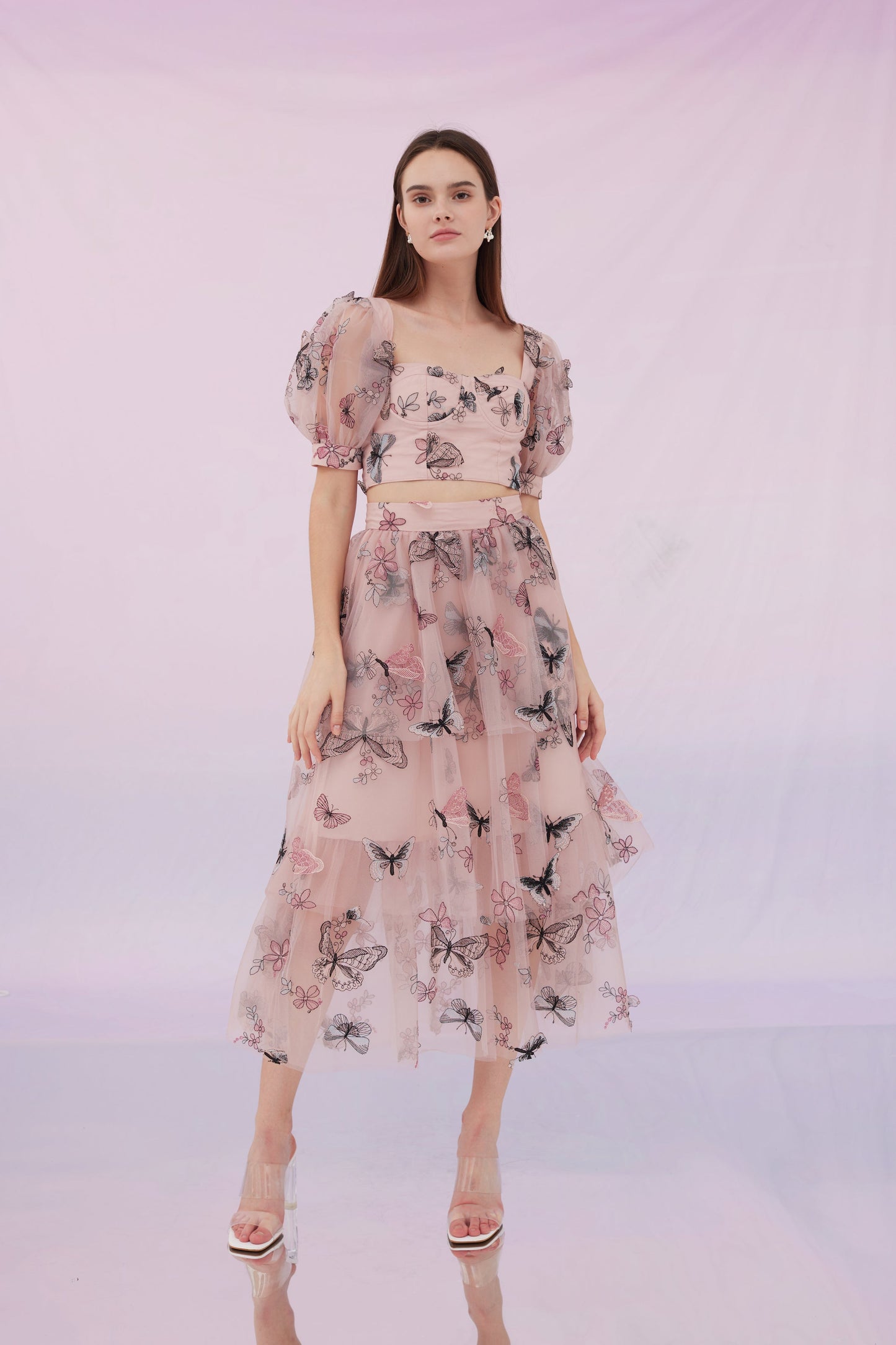 Finnley Pink Butterfly Skirt