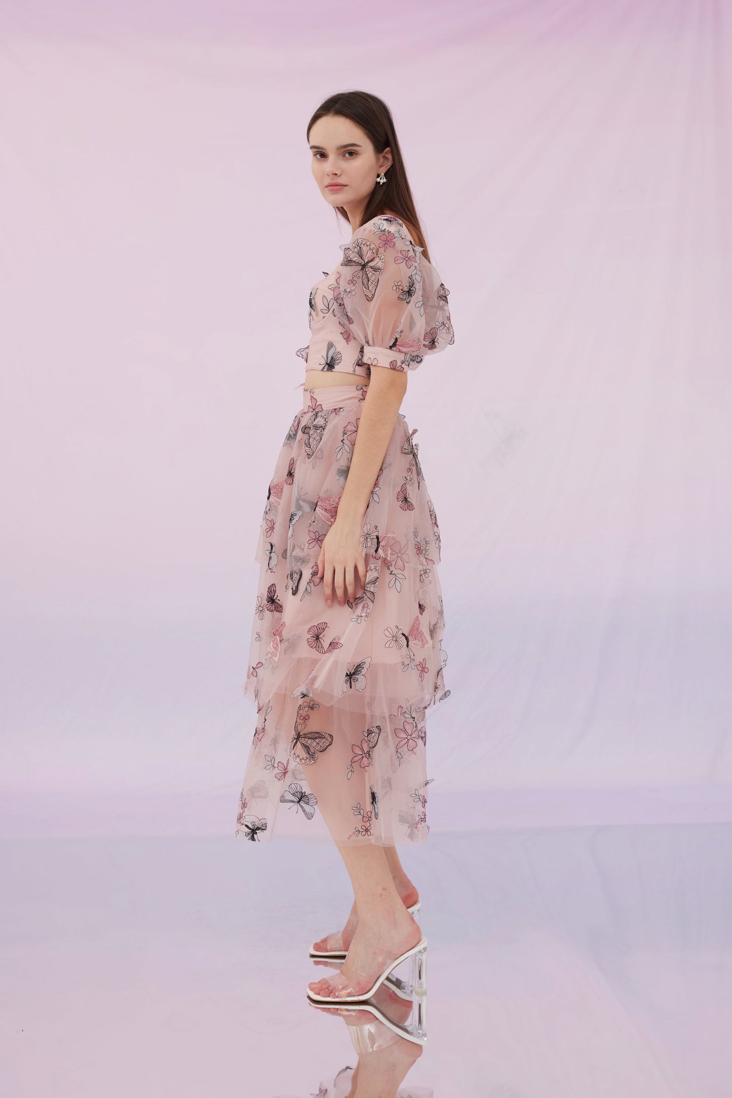 Finnley Pink Butterfly Skirt