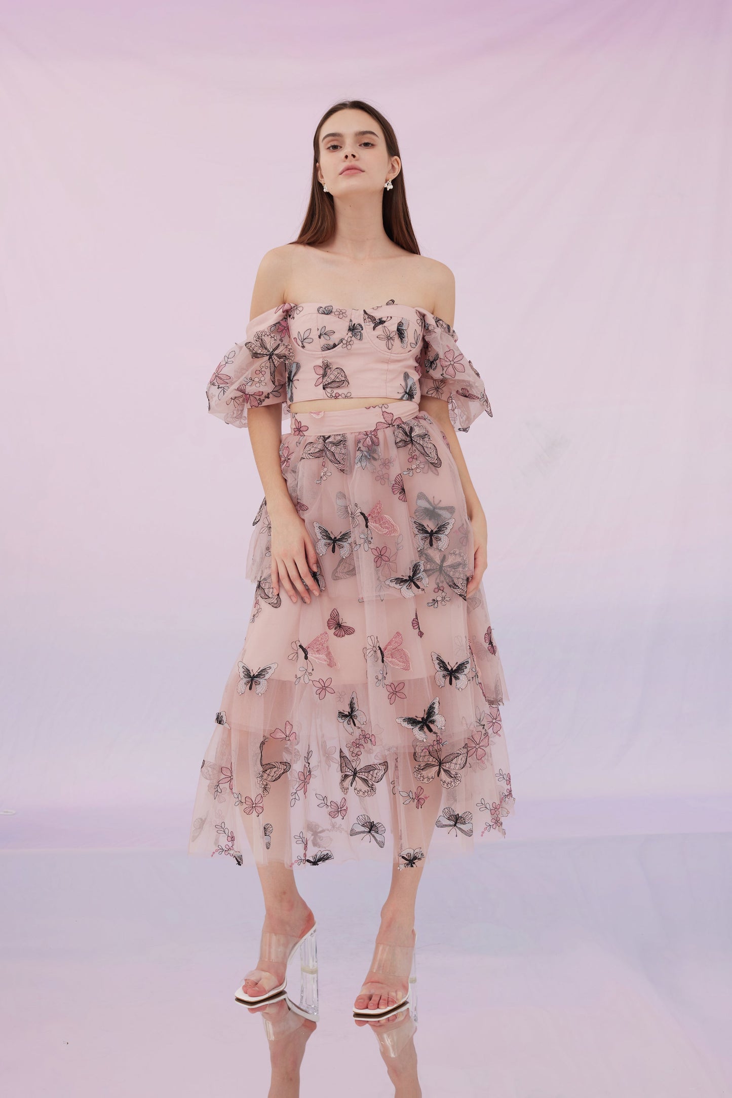 Finnley Pink Butterfly Skirt
