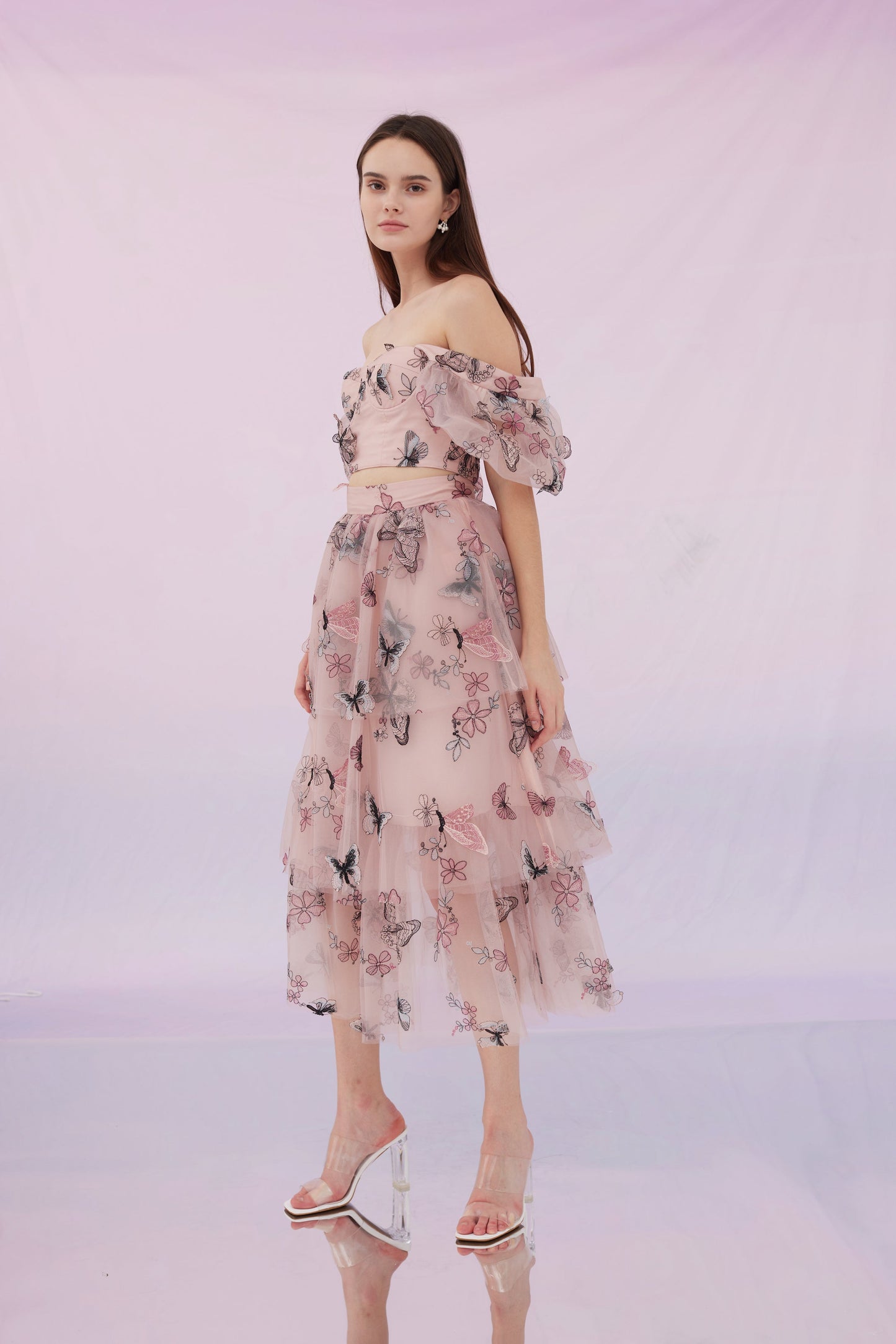 Finnley Pink Butterfly Skirt