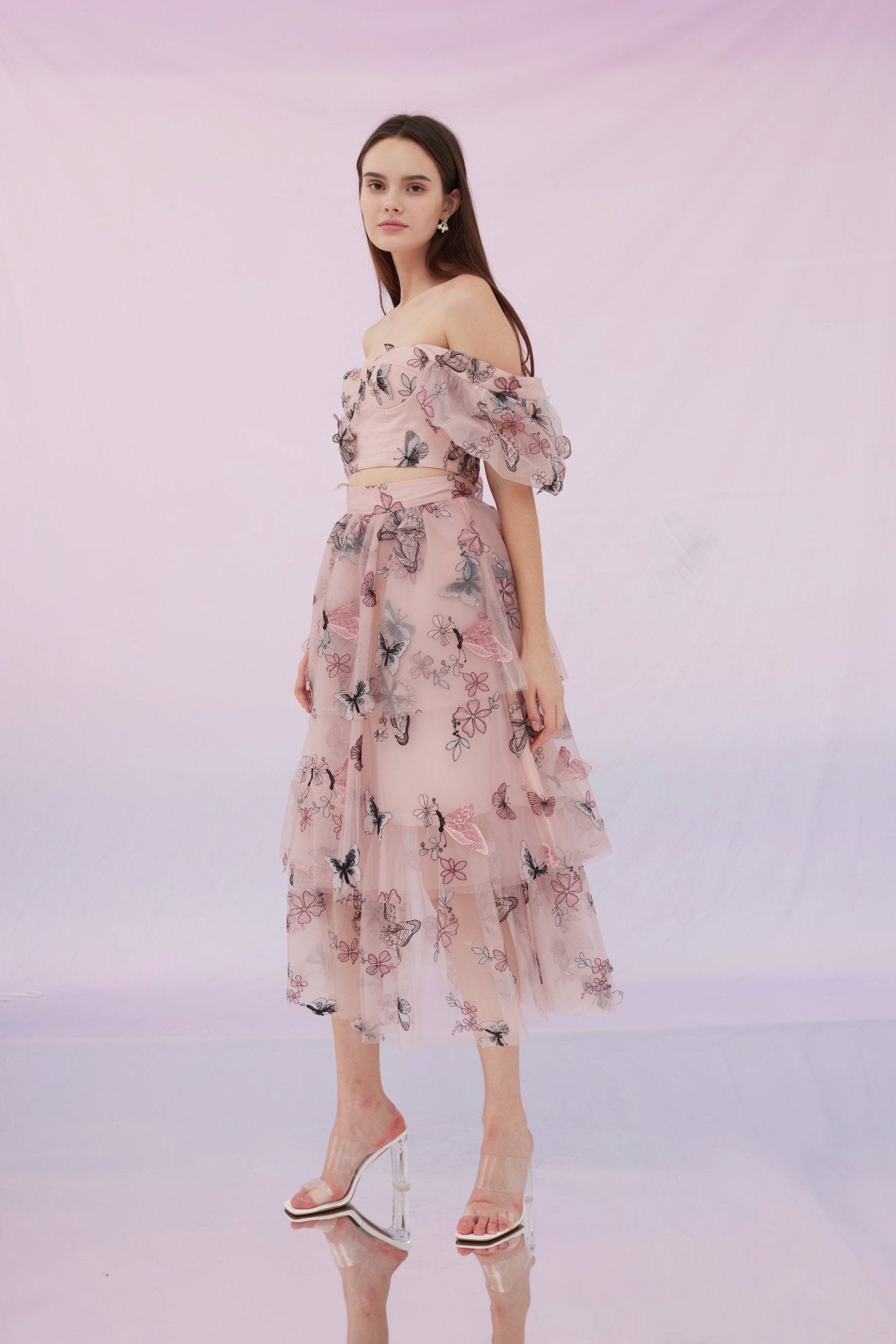 Finnley Pink Butterfly Skirt - Nimisski