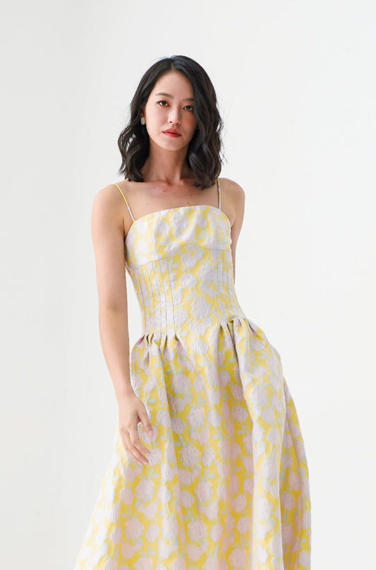 Elsy Brocade Dress - Nimisski