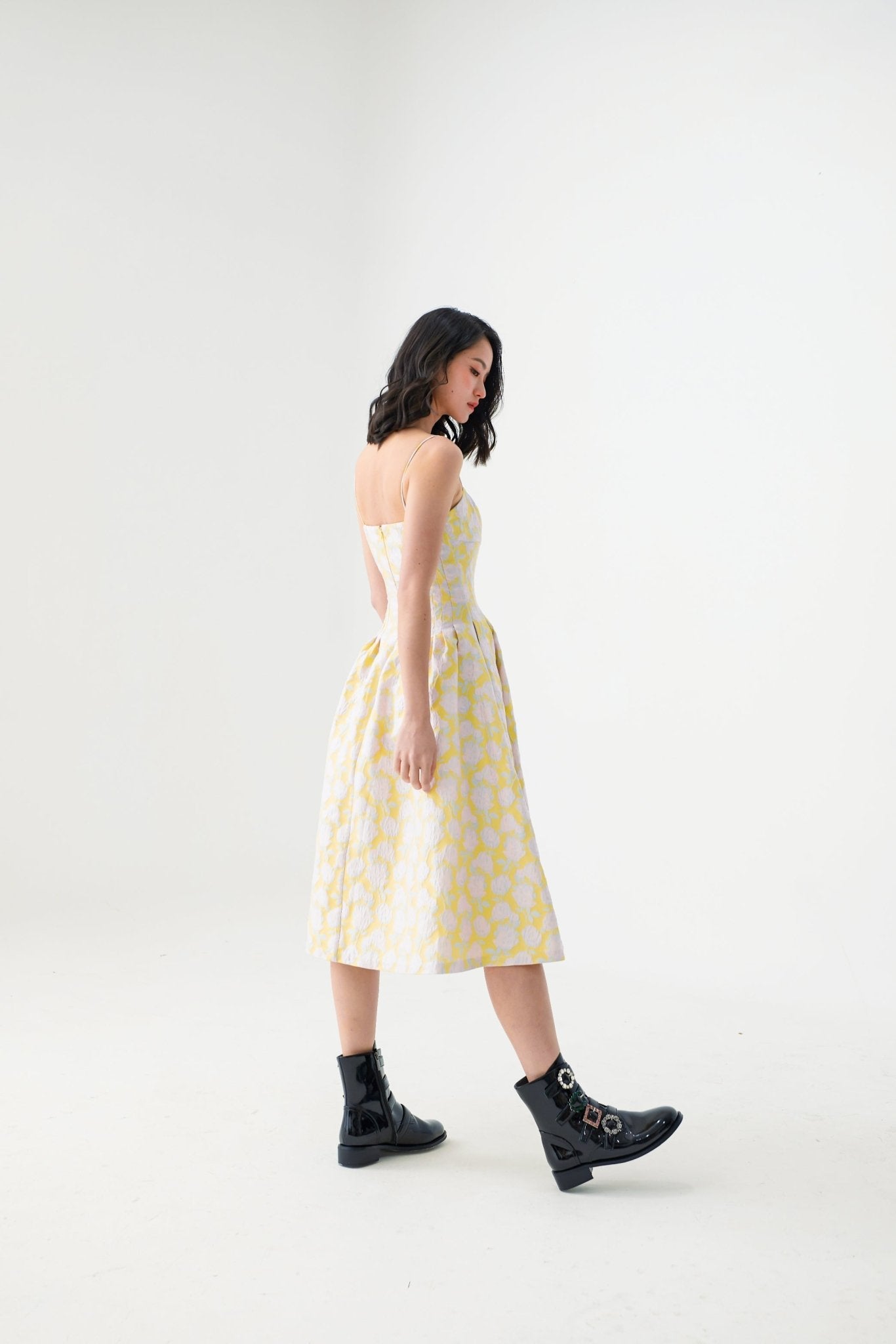 Elsy Brocade Dress - Nimisski