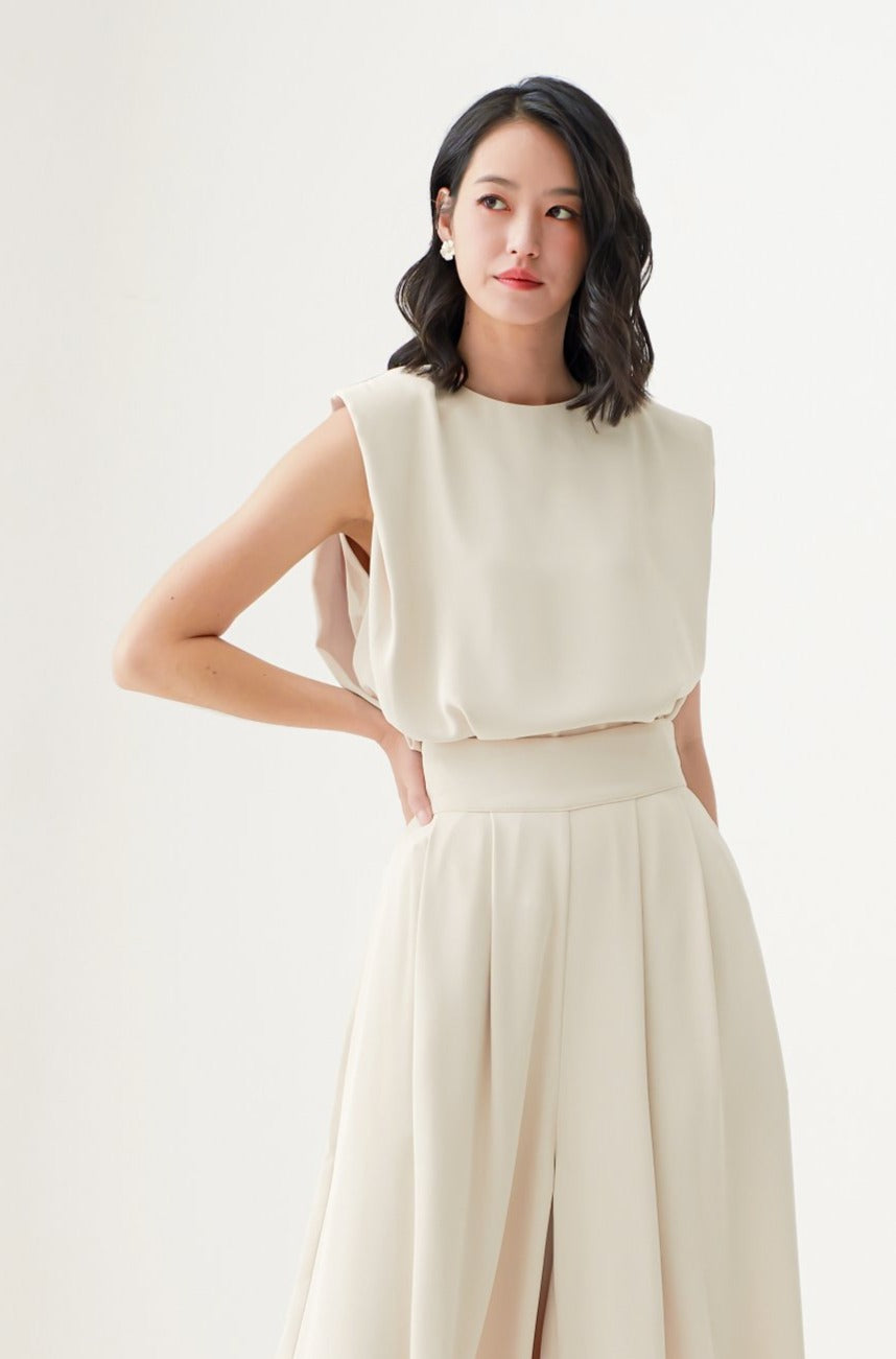Elyssa Beige Top