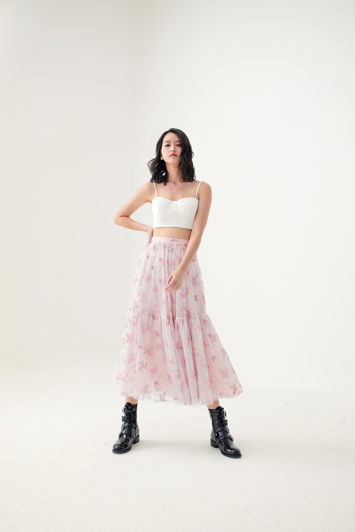 Elyana White Bustier Top