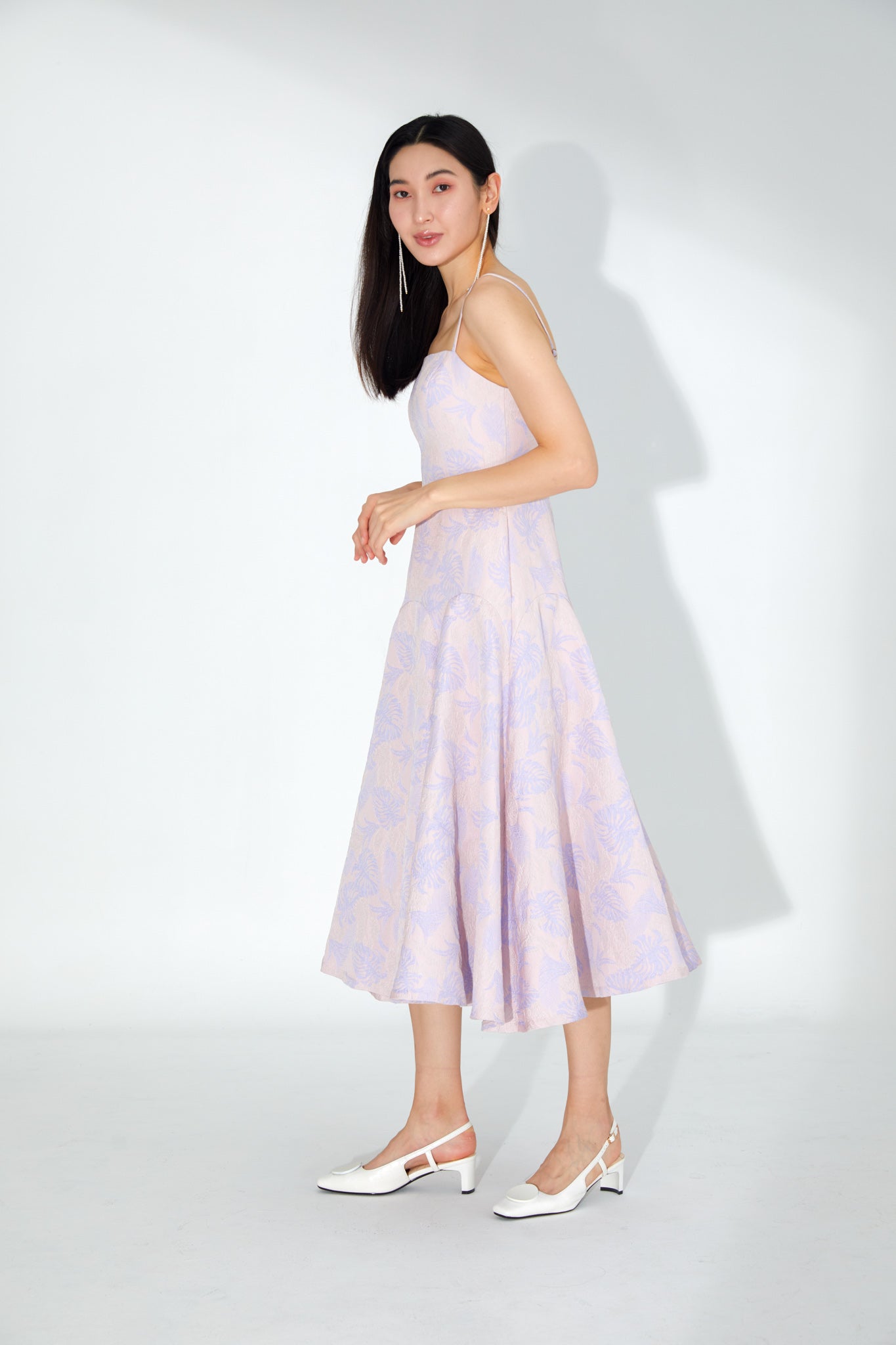 Giselle Floral Brocade Midi Dress