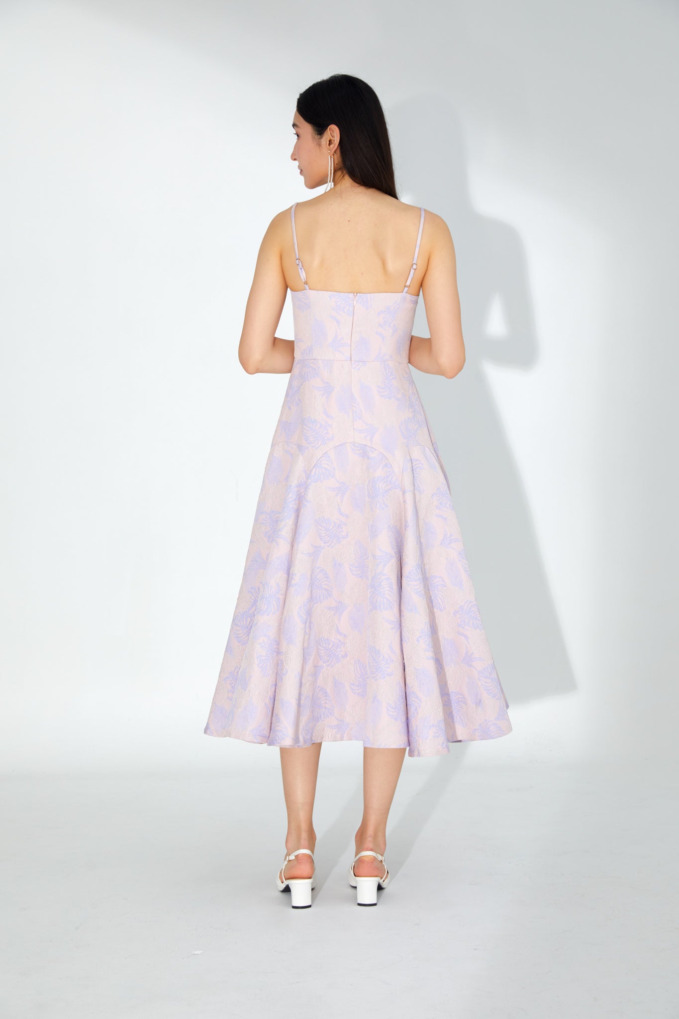 Giselle Floral Brocade Midi Dress