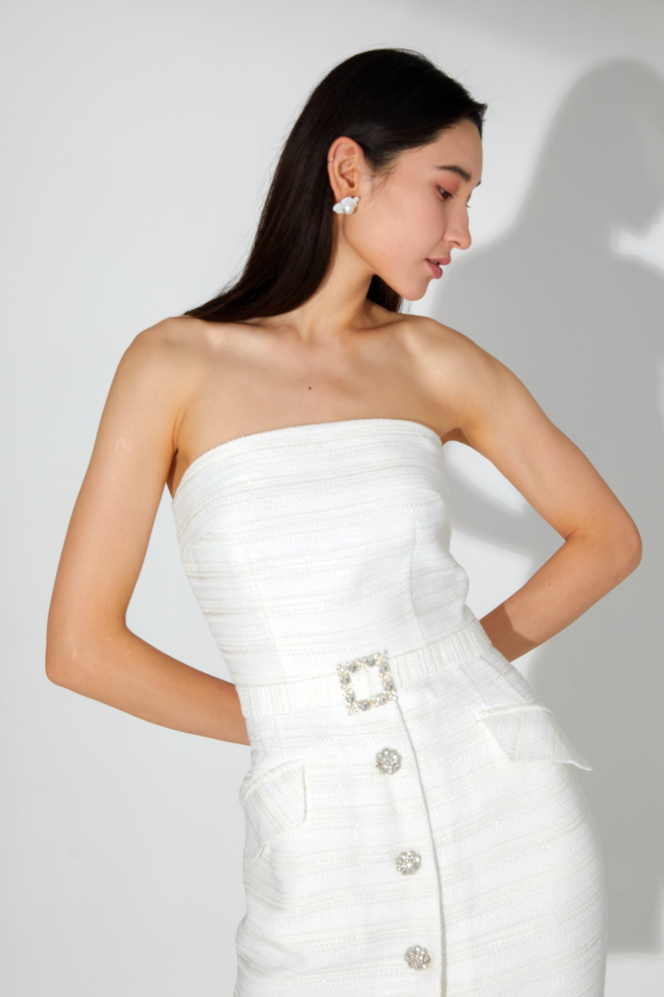 Gigi Tweed Slip Dress