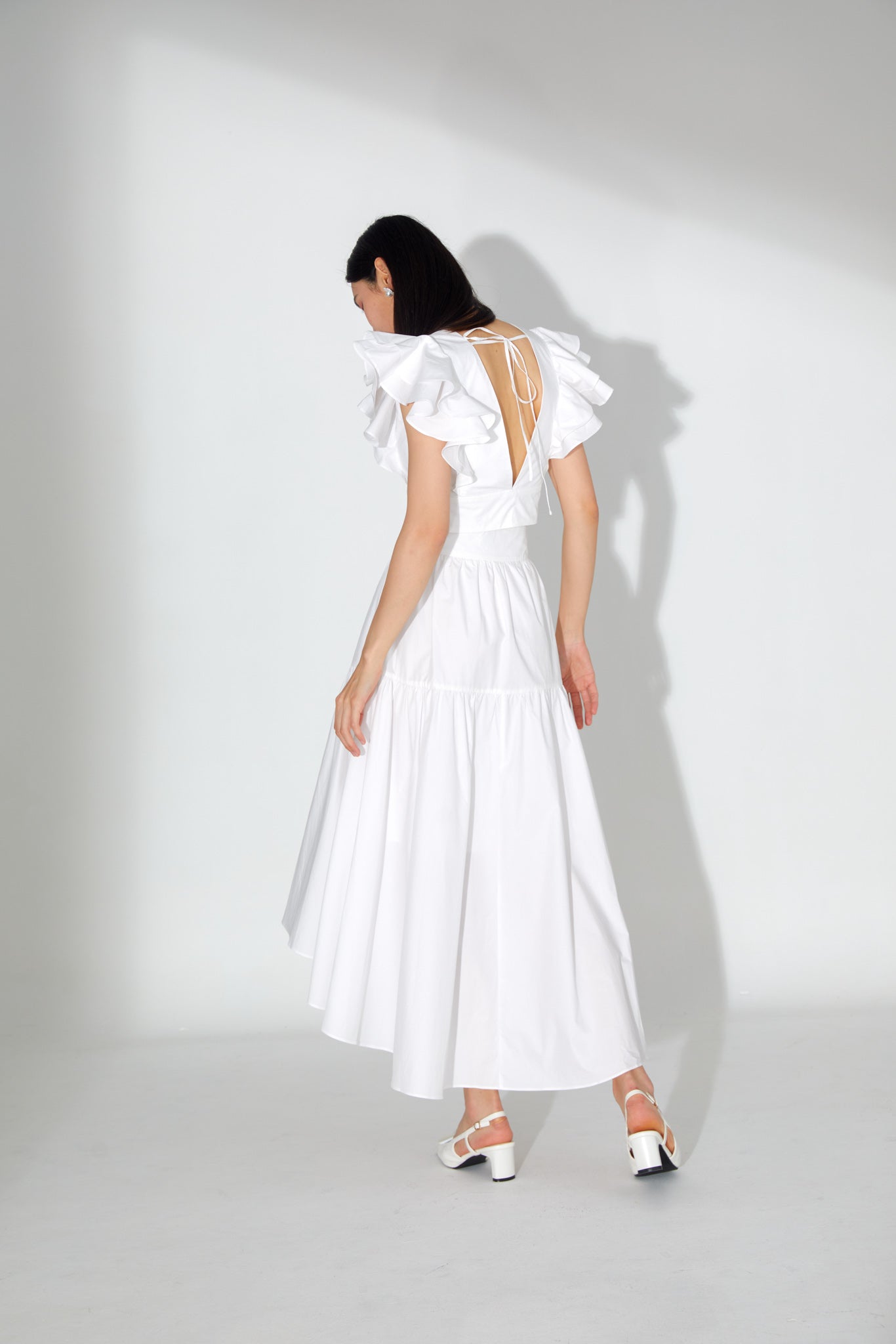 Erica White Asymmetrical Skirt