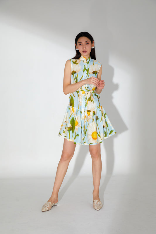 Frida Floral Asymmetrical Hem Dress