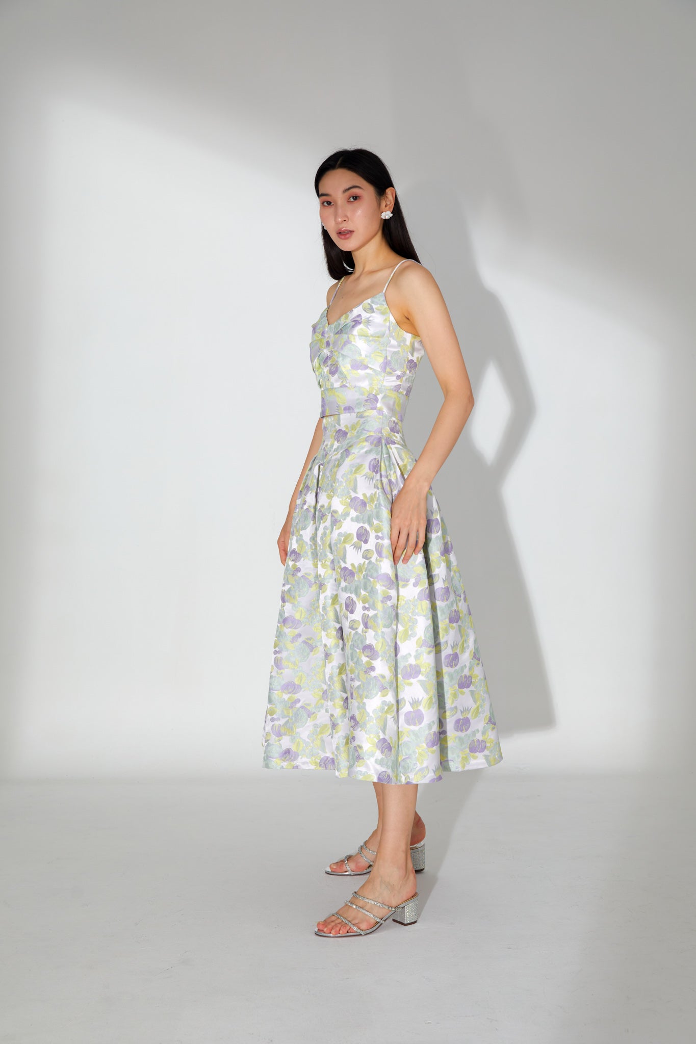 Jade Brocade Strap Top
