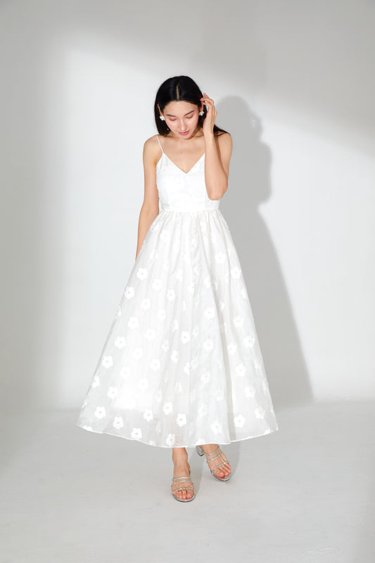 Isabella V-Neck Midi Dress