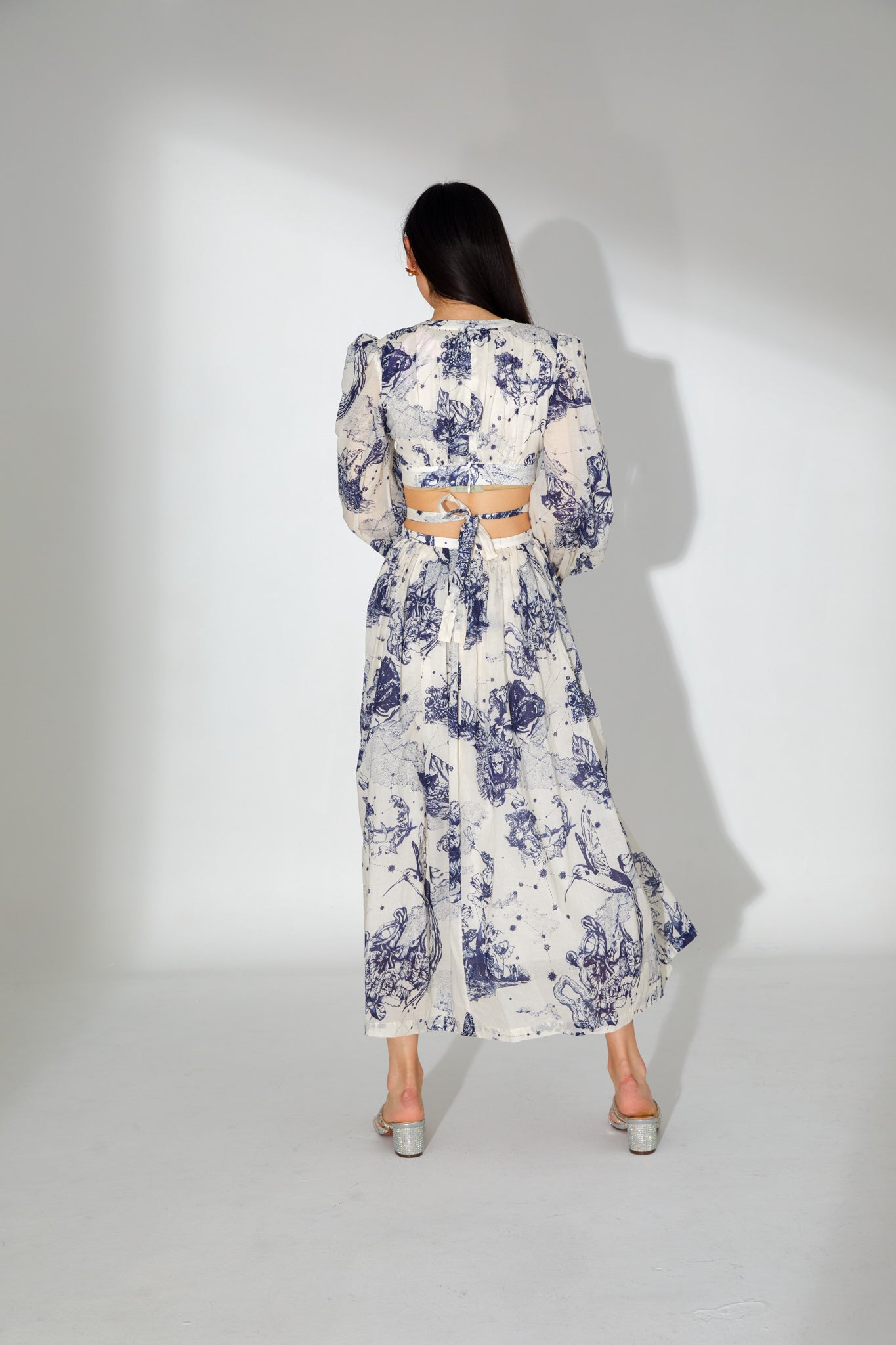 Fiora Abstract Printed Maxi Dress