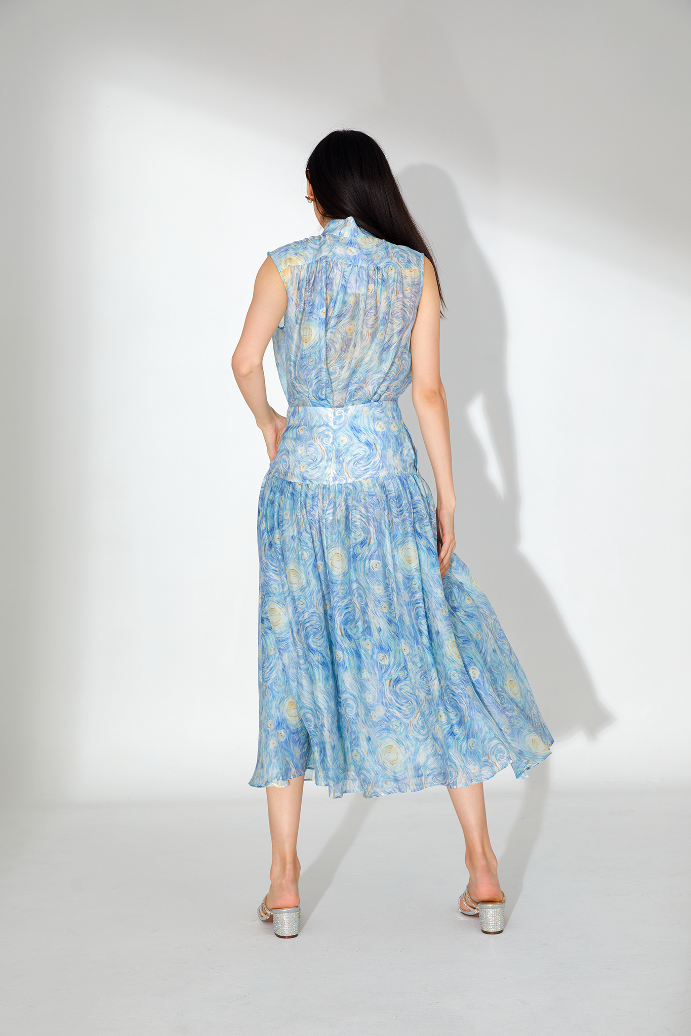 Juliette Chiffon Abstract Printed Top