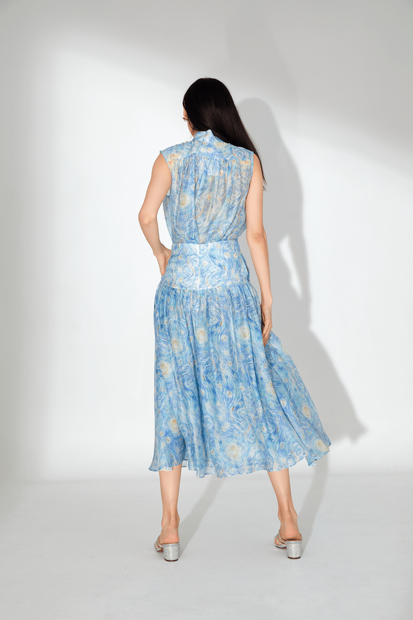 Juliette Chiffon Abstract Printed Top - Nimisski