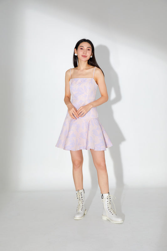 Gina Floral Brocade Dress