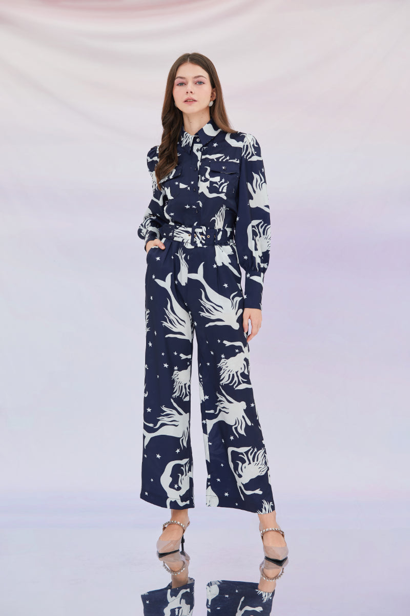 Emmie Long Sleeves Printed Top