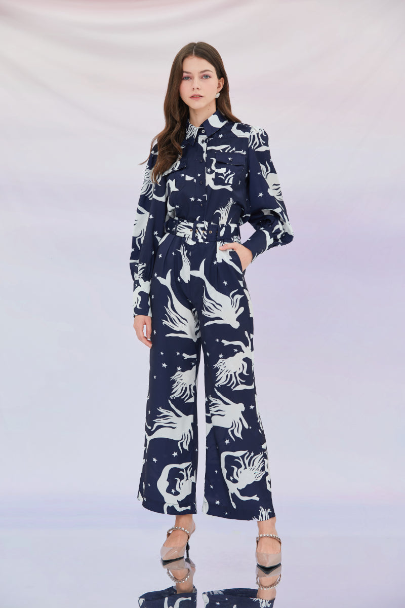 Emmie Long Sleeves Printed Top