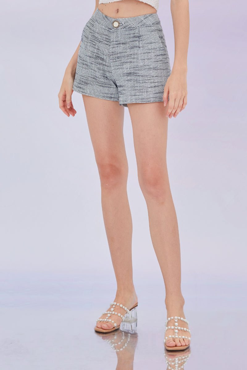 Emmy Grey Slub Jacket & Shorts - Nimisski