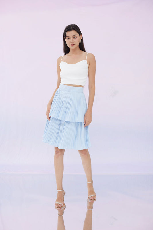 Freada Blue 2 Tier Skirts - Nimisski