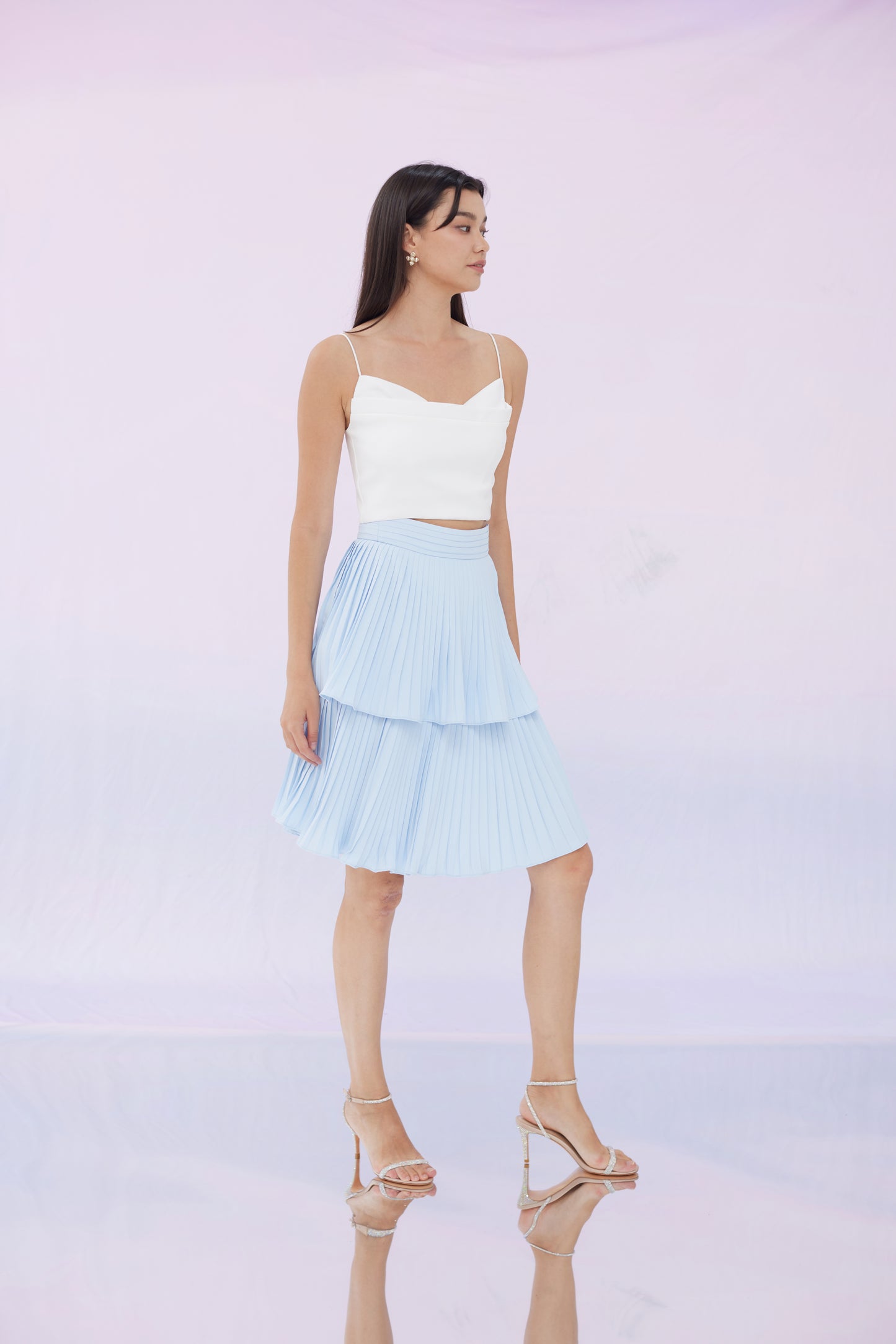 Freada Blue 2 Tier Skirts