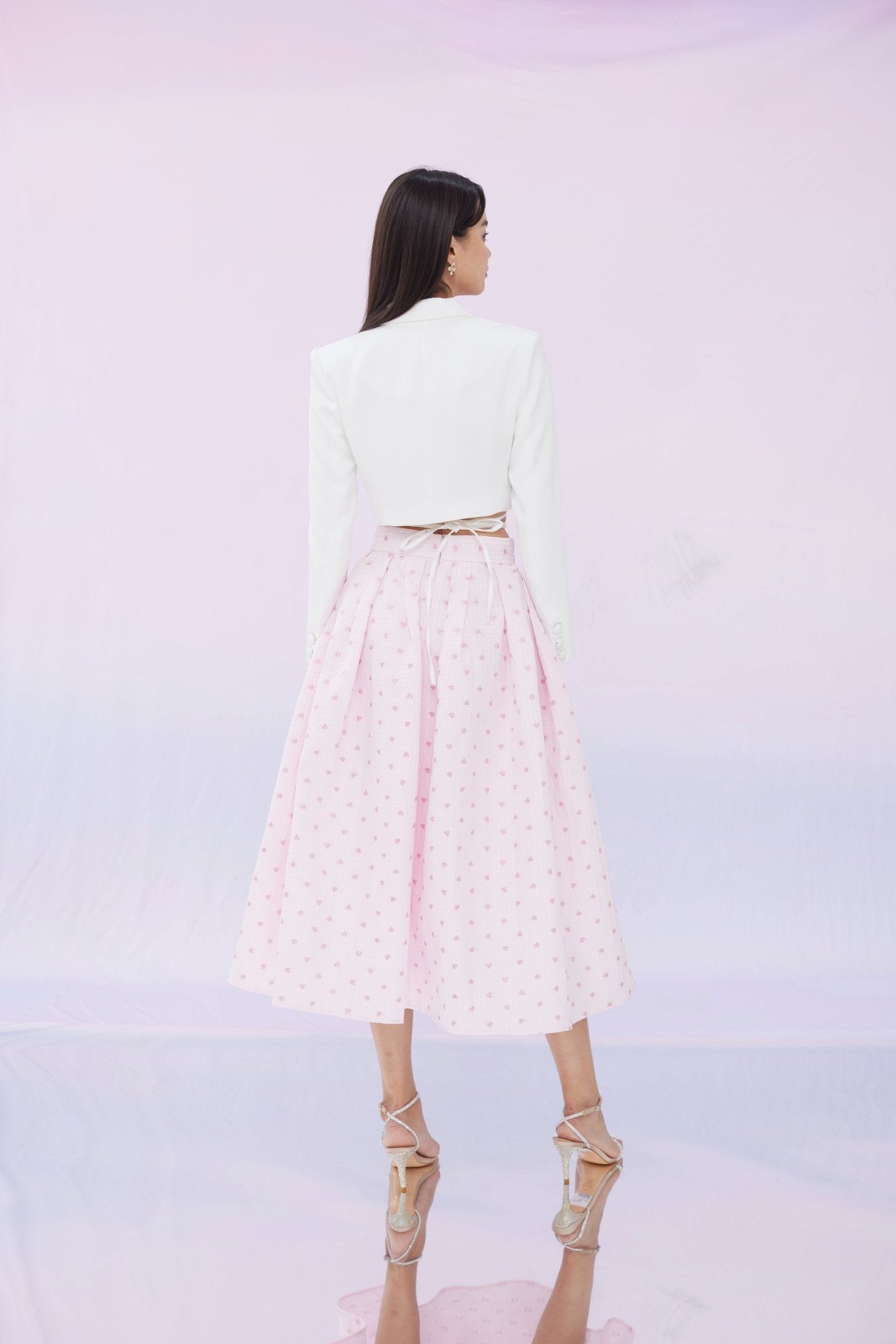 Gaia Pink Love Pleated Skirt - Nimisski