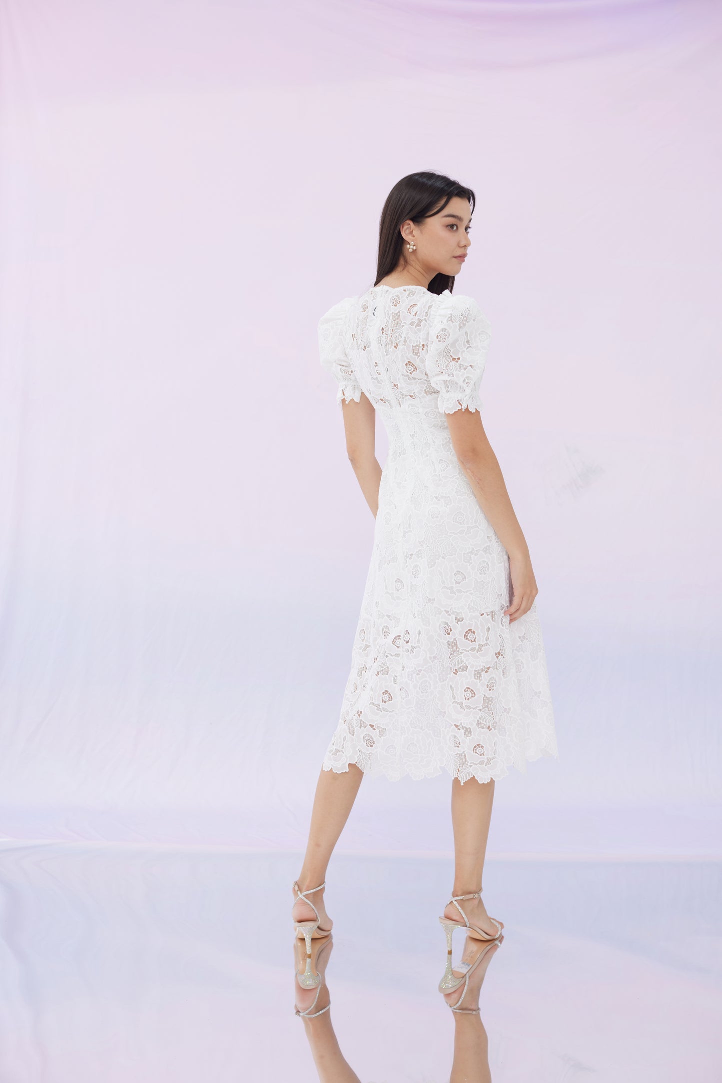 Georgia White Lace Dress