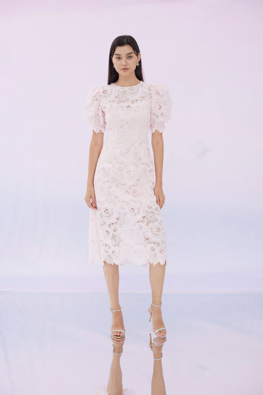 Georgia Pink Lace Dress