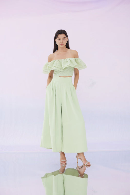 Fidella Green Flower Top - Nimisski