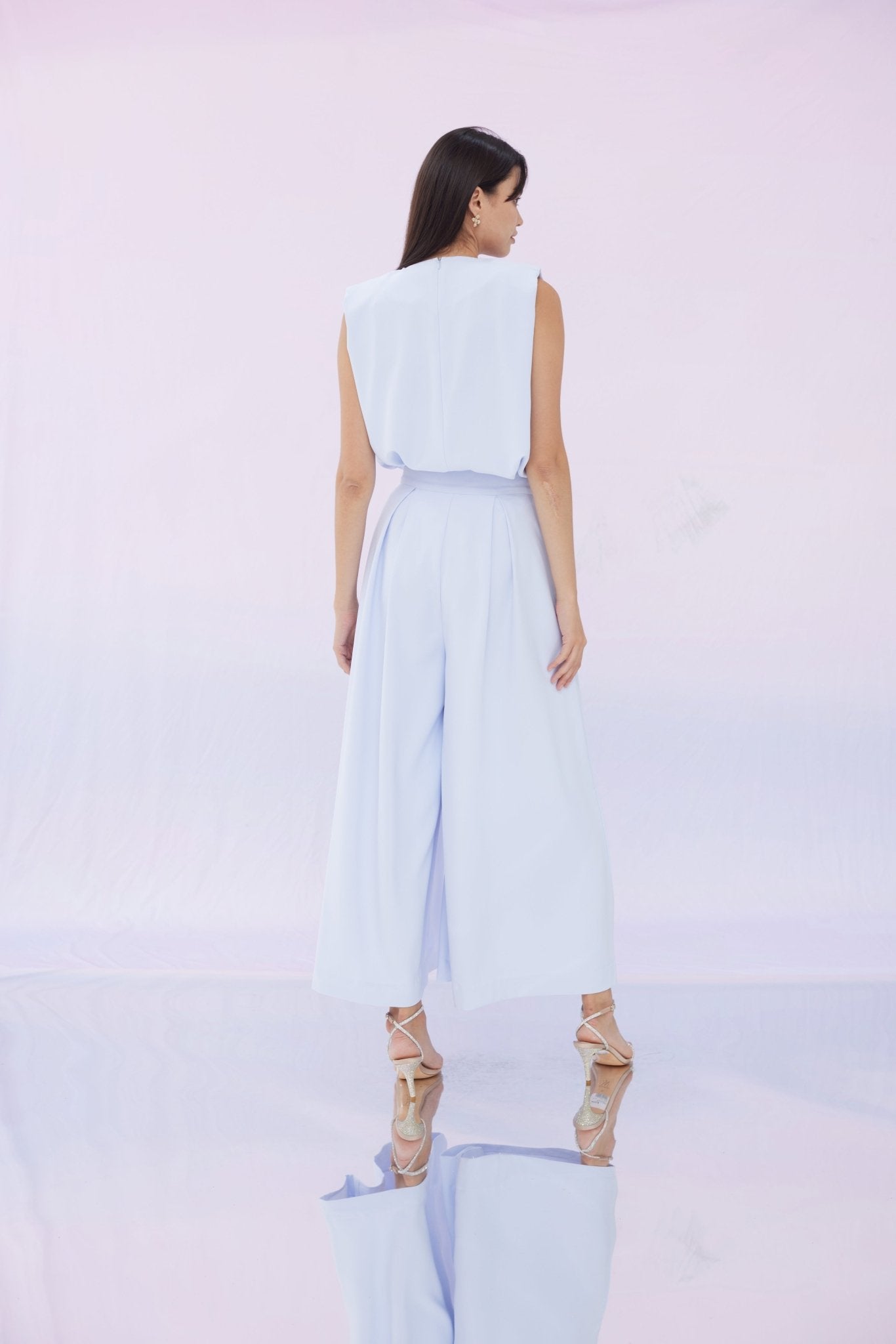 Elyssa Light Blue Sleeveless Top - Nimisski