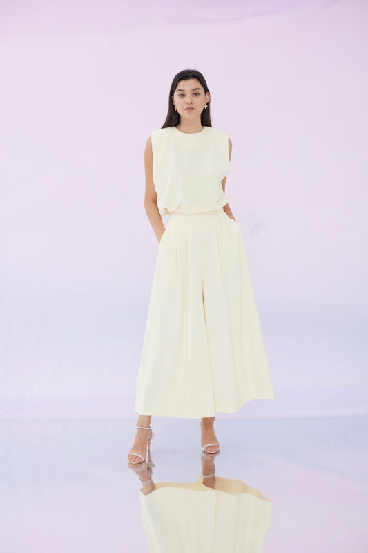 Elyssa Yellow Sleeveless Top