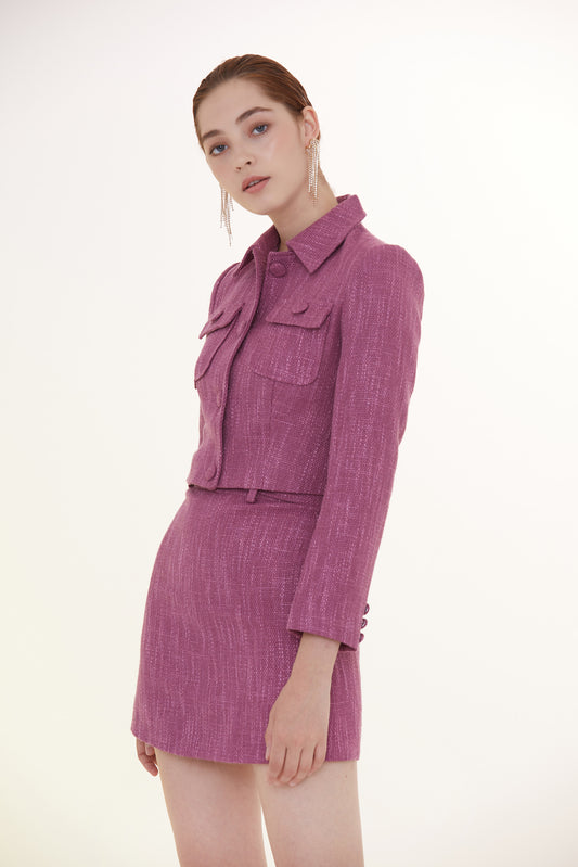 Mod Maroon Tweed Jacket